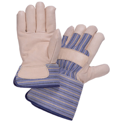 Size XL Grain Leather Palm Gauntlet Cuff Glove Y2009XL - Apex Tool & Supply