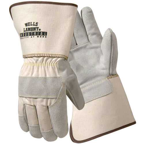 Size XL Leather Palm Gauntlet Cuff Glove Y3015XL - Apex Tool & Supply