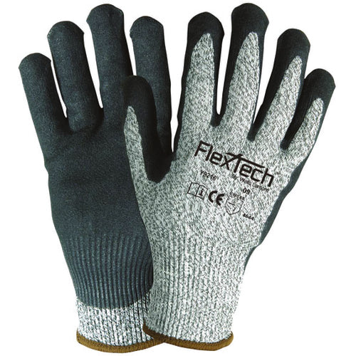 FLEXTECH Size XL ANSI Cut 5 Nitrile Palm Glove Y9216XL - Apex Tool & Supply