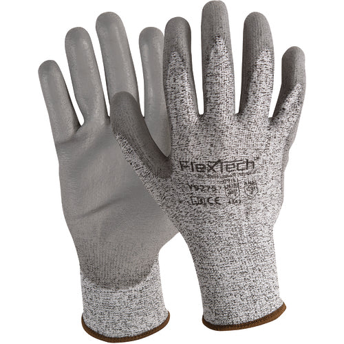 FLEXTECH Size L HPPE PU Palm Coated Y9275L - Apex Tool & Supply