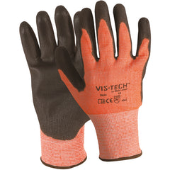 FLEXTECH Size XS Hi-Vis ANSI 4 PU Palm Glove Y9294XS - Apex Tool & Supply