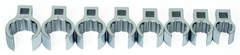 8 Piece - 3/8" Dr SAE Crowfoot Flare Nut Wrench Set - Apex Tool & Supply