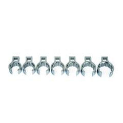 7 Piece - 1/2" Dr SAE Crowfoot Flare Nut Wrench Set - Apex Tool & Supply