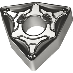 WNMG 433 G|Double-sided WPP20S, 3/64″ Corner Radius, 3/16″ Thick, 1/2″ Inscribed Circle, 80° Trigon, Turning Indexable Insert - Apex Tool & Supply
