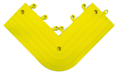 ErgoDeck Single Outside Corner - 6' x 15' x 15' (Yellow) - Apex Tool & Supply