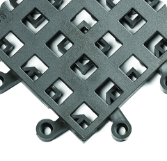 ErgoDeck General PupposeÂ Open Egronomic TilesÂ 18" x 18" x 7/8" Thick (Charcoal) - Apex Tool & Supply