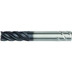 1x1x3-1/4x6 .120R 5FL Carbide End Mill-Weldon Shank-AlTiN - Apex Tool & Supply