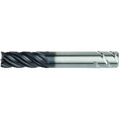 1x1x3-1/4x6 .120R 5FL Carbide End Mill-Weldon Shank-AlTiN - Apex Tool & Supply