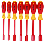 Insulated Nut Driver Inch Set Includes: 3/16" - 1/2". 7 Pieces - Apex Tool & Supply