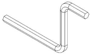 HEX Wrench (1/4) - Snap Jaws - Part #  6CRANK - Apex Tool & Supply