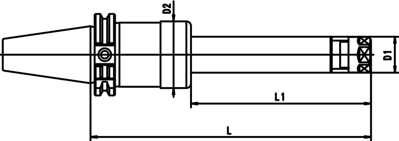 CAT 50 x PG 32 x 4.3 H Form B CAT powRgrip Toolholder - Apex Tool & Supply