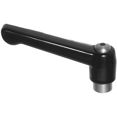 Model 70724, Clamp Lever Size 4 - Zinc Classic Style with Steel Insert, Screw and Spring tapped 3/8″–16 - Apex Tool & Supply