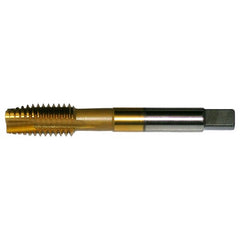 ‎#10-24 UNC 3 Flute H3 Plug HSS CNC Aerospace Spiral Point AERO Tap - TiN - Exact Industrial Supply