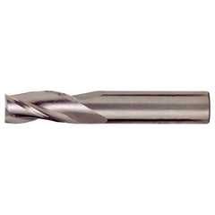 ‎15/64″ × 1/4″ × 3/4″ × 2-1/2″ RHS / RHC Solid Carbide 3-Flute Square End Single End General Purpose End Mill - Bright - Exact Industrial Supply