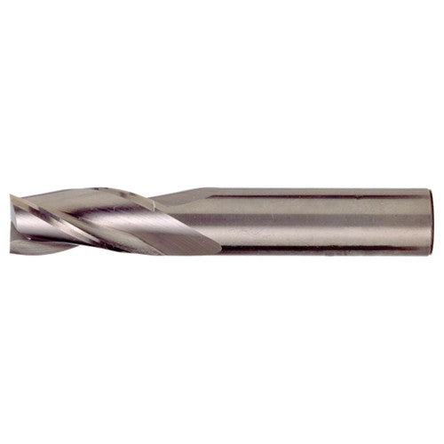 ‎5/16″ × 5/16″ × 13/16″ × 2-1/2″ RHS / RHC Solid Carbide 3-Flute Square End Single End General Purpose End Mill - Bright