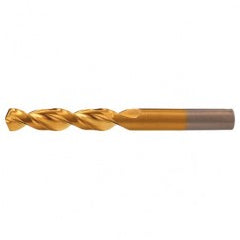 #47 RHS / RHC HSS-CO 8% (M42) 135 Degree Split Point Q-Cobalt Wide Land Parabolic Drill - TiN - Apex Tool & Supply