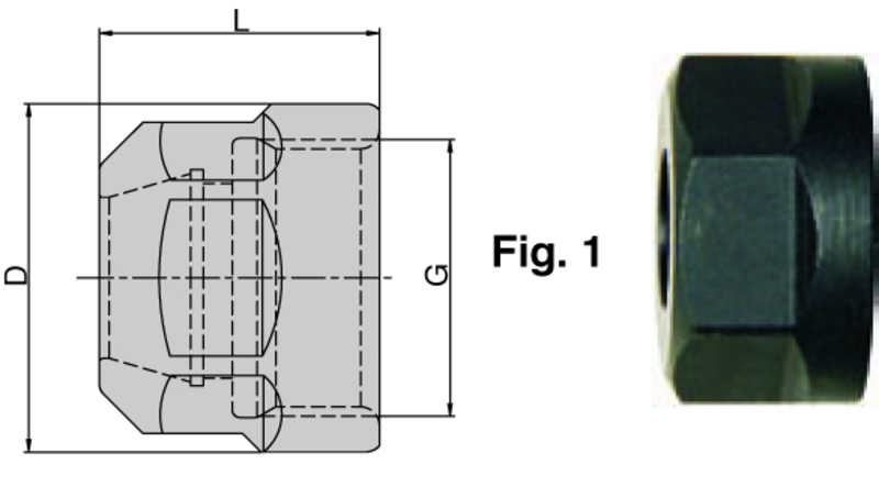 ER25-IC Top Clamping Nut - Apex Tool & Supply