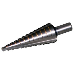 ‎7/8-1-1/8 RHC HSS 118 Degree Split Point Step Drill - Bright
