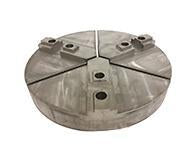 Round Chuck Jaws - Acme Serrated Key Type - Chuck Size 8" inches - Part #  RAC-8400CI - Apex Tool & Supply
