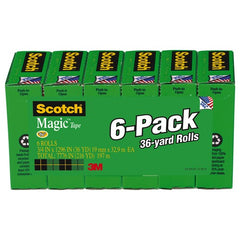 ‎Scotch Magic Transparent Tape 810-6PK 3/4″ × 1296″ × 0″ - Apex Tool & Supply