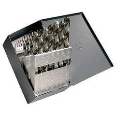 ‎1/16-1/2 RHS / RHC HSS 118 Degree Radial Point CLE-MAX™ Jobber Length Drill Set - Bright