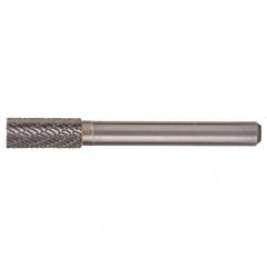 SB-5 Double Cut Solid Carbide Bur-Cylindrical with End Cut - Apex Tool & Supply