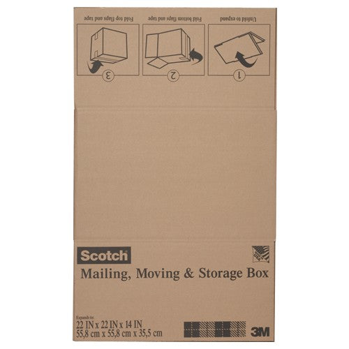 Scotch Folded Box 8022FB 22″ × 22″ × 14″ Folded Box - Apex Tool & Supply