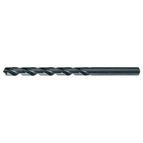9/16 RHS / RHC HSS 118 Degree Radial Point General Purpose Taper Length Drill - Steam Oxide - Exact Industrial Supply