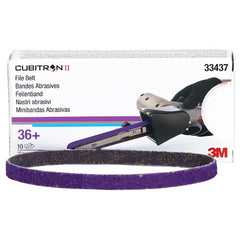 3M Cubitron II File Belt 33437 36+ 10 mm × 330 mm (3/8″ × 13″) - Apex Tool & Supply