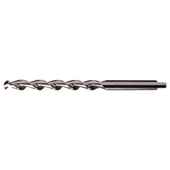 27/64 RHS / RHC HSS 118 Degree Notched Point HSS Parabolic Taper Length Drill - Bright