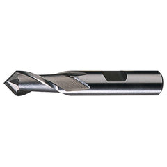 1/2″ × 1/2″ × 1″ × 3″ RHS / RHC HSS HSS Single End 2-Flute Center Cutting End Mill - TiCN - Exact Industrial Supply