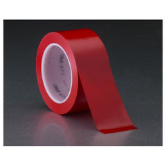 3M Vinyl Tape 471 Red 1/2″ × 36 yd 5.2 mil Individually Wrapped Conveniently Packaged - Apex Tool & Supply