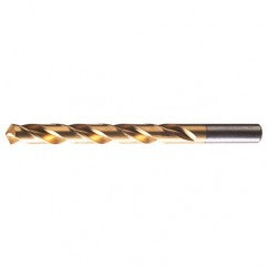 #36 RHS / RHC HSS 118 Degree Radial Point General Purpose Jobber Length Drill - TiN - Apex Tool & Supply