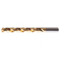 #26 RHS / RHC HSS 118 Degree Radial Point General Purpose Jobber Length Drill - TiN - Apex Tool & Supply