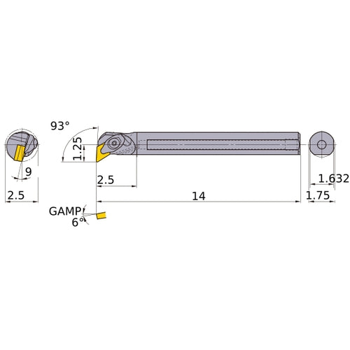 S-DDUNL-284-C BORING BAR