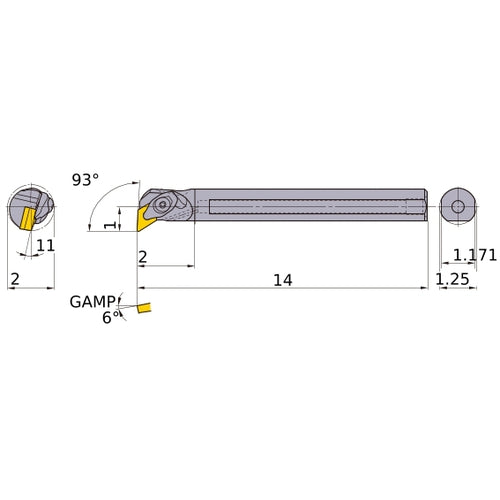 S-DDUNR-204-C BORING BAR