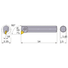 S-MDUNR-244 BORING BAR