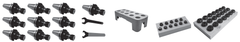 Toolholders  - BT 40 Collet Chuck Package - Part # B40-CCPKG - Apex Tool & Supply