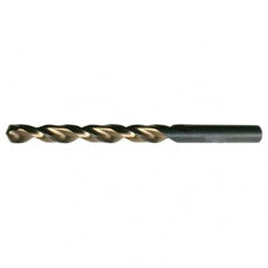 #39 RHS / RHC HSS 135 Degree Split Point Heavy Duty Parabolic Jobber Length Drill - Black & Gold - Apex Tool & Supply