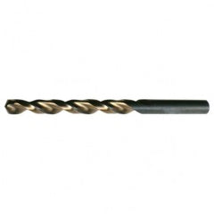 #39 RHS / RHC HSS 135 Degree Split Point Heavy Duty Parabolic Jobber Length Drill - Black & Gold - Apex Tool & Supply