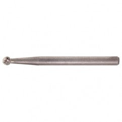 SD-42 Standard Cut Solid Carbide Bur-Ball Shape - Apex Tool & Supply