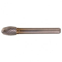 SE-51 Standard Cut Solid Carbide Bur-Egg Shape - Apex Tool & Supply