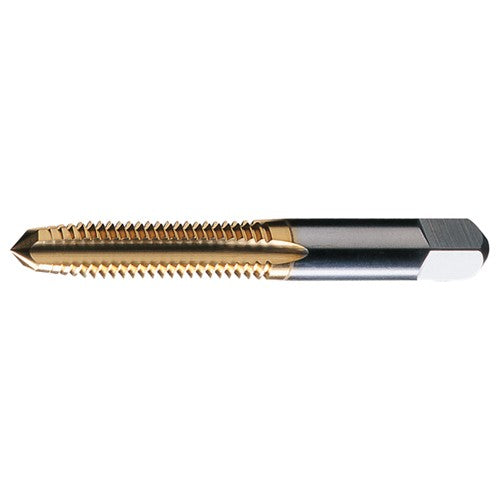 ‎#4-48 UNF 3 Flute H2 Bottoming HSS Standard Straight Flute Hand Tap- TiN - Exact Industrial Supply