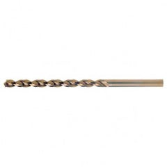 #49 RHS / RHC HSS-CO 8% (M42) 135 Degree Split Point Q-Cobalt Wide Land Parabolic Taper Length Drill - Straw / Gold Oxide - Apex Tool & Supply
