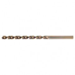 #1 RHS / RHC HSS-CO 8% (M42) 135 Degree Split Point Q-Cobalt Wide Land Parabolic Taper Length Drill - Straw / Gold Oxide - Apex Tool & Supply