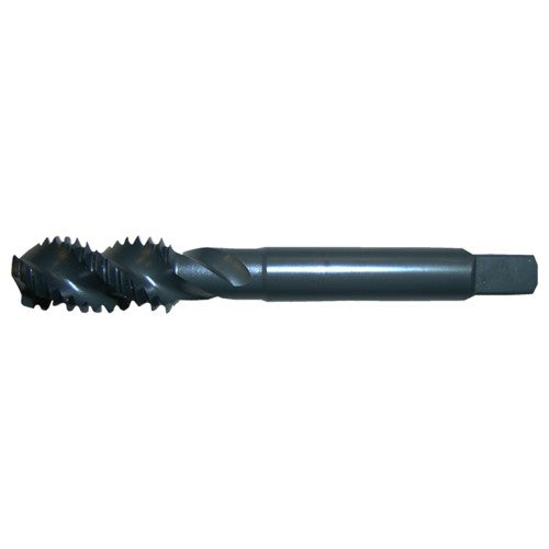 ‎1/2-13 UNC 3 Flute H3 Plug HSS CNC Heavy Duty Spiral Flute Tap- Steam Oxide - Exact Industrial Supply
