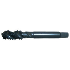 ‎1/2-13 UNC 3 Flute H3 Plug HSS CNC Heavy Duty Spiral Flute Tap- Steam Oxide - Exact Industrial Supply