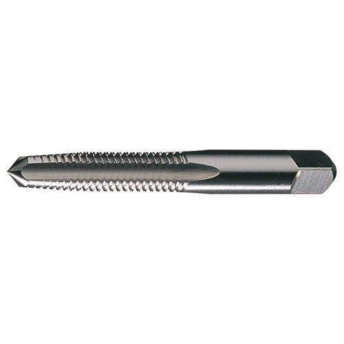 ‎3/8-24 UNF 4 Flute H3 HSS Standard Taper Chamfer General Purpose Hand Tap- Bright - Exact Industrial Supply