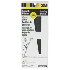 3M Drywall Sanding Sheet 99431NA 4 3/16″ × 11 1/4″ 150 Grit - Apex Tool & Supply