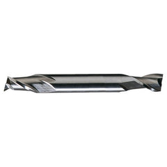 ‎7/64″ × 3/16″ x .3281″ × 2-1/4″ RHS / RHC HSS HSS Double End 2-Flute Center Cutting Finishing End Mill - TiCN - Exact Industrial Supply